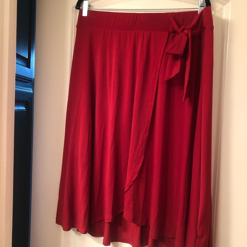 Torrid fux wrap skirt tulip cut